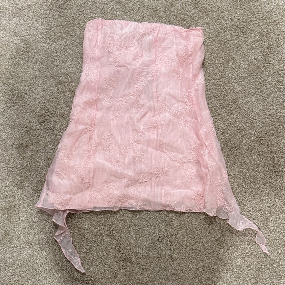 Princess Polly Pink Lace Mini Dress